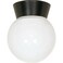Nuvo Lighting SF77/153 Transitional One Light Flush Mount in Bronze/Dark finish