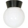 Nuvo Lighting SF77/153 Transitional One Light Flush Mount in Bronze/Dark finish