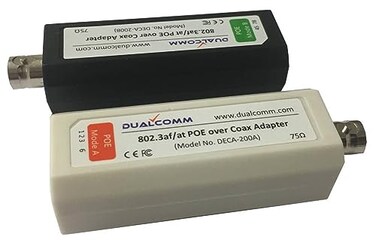 Dualcomm POE Ethernet-over-Coax Adapter Kit (DECA-200-10M, 10Mbps Version- By