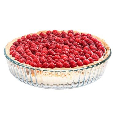 TRBIDRBO 10 Inch - Glass Pie Plates Deep Pie Pans for Baking and Serving, Clear