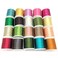 YEQIN 20 pcs Metallic Glittery Polyester Sewing Thread Set (Each spool 50 yard