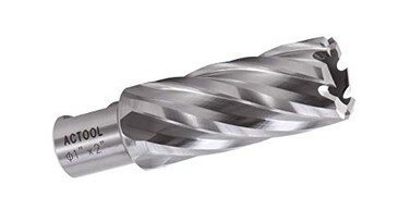 ACTOOL 1" Diameter &times; 2" Depth of Cut HSS ANNULAR Cutter with 3/4'' Weldon Shank