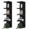 LitaEther 5 Tier Lack Floating Shelf,Set of 2 Black Wall Shelf Unit,Display Shelf