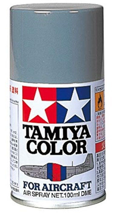 Tamiya Aircraft Spray AS-26 LightGhostGrey 100ml TAM86526 Lacquer PrimersPaints