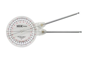 Baseline 12-1036 Extendable Goniometer, 360 Degree Range, Extendable Arms (9", 36