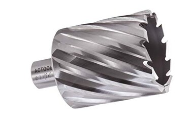 ACTOOL 2-1/8" Diameter &times; 2" Depth of Cut HSS ANNULAR Cutter with 3/4'' Weldon Shank
