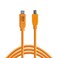 Tether Tools TetherPro USB-C to 2.0 Mini-B 5-Pin, 5Gbps Gen 1, 15' (4.6m, High-Visibility Orange