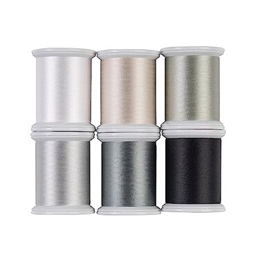 Superior Threads Kimono Silk Sewing Quilting Thread 220 Yard Spool 6-Pack (Neutral 2