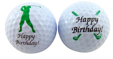 Westmon Works Happy Birthday Golf Ball Set with Two Different Balls in a Display Pack