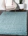 Unique Loom Solid Shag Collection Area Rug (2' 2" x 3' 1" Rectangle, Light Slate Blue