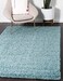 Unique Loom Solid Shag Collection Area Rug (2' 2" x 3' 1" Rectangle, Light Slate Blue