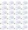 Falari 24 Pack Unisex Baseball Cap Bulk Wholesale Plain Blank Hat Adjustable Size White