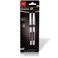 Cello Premium Medium Point Pens with Comfort Grip Control (Genius Black Ink Gel 2 Pack