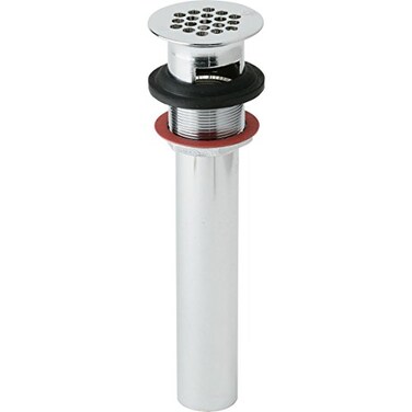 Elkay LK174 1-1/2" Chrome Plated Brass Drain Fitting with Perforated Grid and Tailpiece