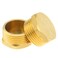 SJZBIN 2pcs NPT Male Adapter Brass Pipe Plug 3/4" External Hexagonal Thread Socket Plug