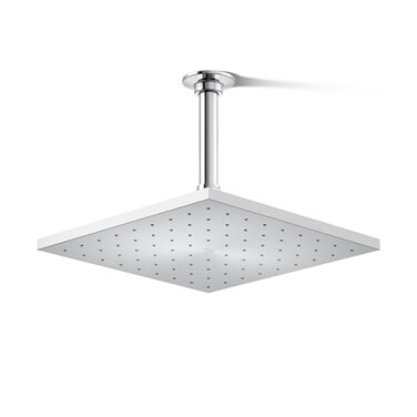 Kohler 13696-CP Contemporary Square 10" single-function rainhead, 2.5 gpm, Polished Chrome