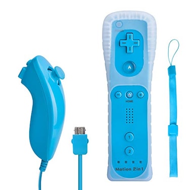 TechKen Remote Controller Compatible with Wii, Wii U with Built in Motion Plus and Nunchuck