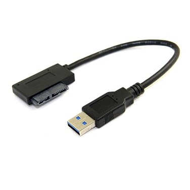 cablecc USB 3.0 to 76 13pin Slimline Sata Adapter Cable for Laptop Cd DVD ROM Optical Drive