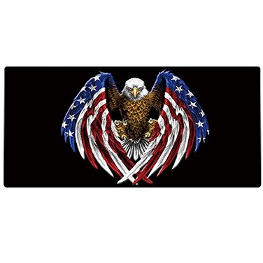 Cmhoo XXL Professional Large Mouse PadComputer Game Mouse Mat (35.4x15.7x0.1IN, US Eagle