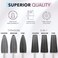 Kiara Sky 5-in-1 Coarse Drill BitCarbide Bit , Use for both Left and Right HandedBlack