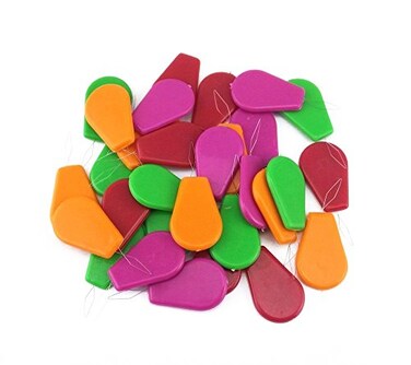 yueton 30pcs Plastic Wire Loop DIY Needle Threader Stitch Insertion Hand Machine Sewing Tool