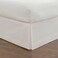 Fresh Ideas Bedding Tailored Bedskirt, Classic 14” Drop Length, Pleated Styling, Full, White