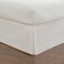 Fresh Ideas Bedding Tailored Bedskirt, Classic 14” Drop Length, Pleated Styling, Twin, White