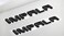 Aimoll Pair Set Impala trunk Emblems 3D Badges Nameplate Letter Replacement for Impala (Gloss Black