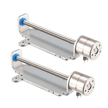 uxcell 2PCS DC 3V 2 Phase 4 Wire Micro Stepper Stepping Motor Screw for Camera Focusing Motor