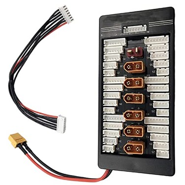 DEVMO Balanced Charging Board, Multi 2S-6S Lipo Battery Parallel Charging Board with XT60 Plug
