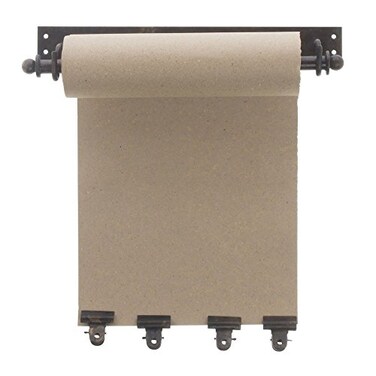 Kalalou NDE1122 Transitional Hanging Note Roll with 4 Clips in Bronze/Dark Finish, 11.00 inches