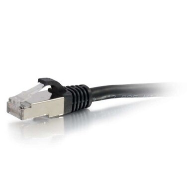 C2G 00812 Cat6 Cable - Snagless Shielded Ethernet Network Patch Cable, Black (5 Feet, 1.52 Meters