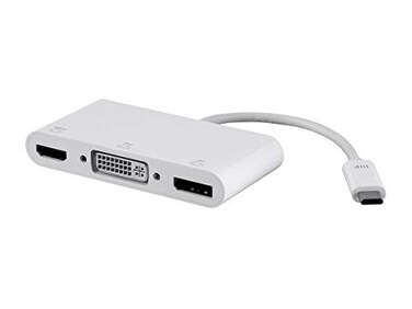 Monoprice USB-C to HDMI Adapter - Mirror Display Resolutions Up To 4K @30Hz, White - Select Series