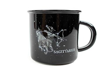 Creature Cups Sagittarius - Ceramic Mug - 13.5 oz Astrology Coffee Cup with Horoscope Traits Inside