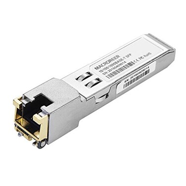 Macroreer 10/100/1000BASE-TSFP-T Copper SFP Module Auto-Negotiation Mini-GBIC RJ45 Connector 100m