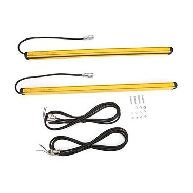 Walfront Light Curtain Sensor Switch 12 Beams Safety Light Grating Security Device DC10-30V (BEM1240-C-440NB