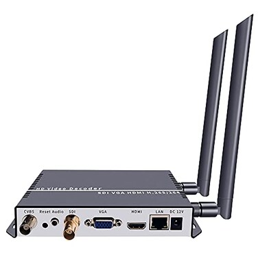 ISEEVY WiFi H.265 H.264 SDI Video Decoder with HDMI VGA SDI Output Support SRT RTMP RTSP RTP UDP HTTP