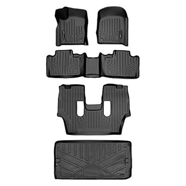MAX LINER MAXLINER Floor Mats 3 Rows and Cargo Liner Behind 3rd Row Set Compatible with 2016-2025 Dodge Durango