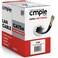 Cmple - Cat5e Plenum Cable 1000ft, CMP, Green, 350MHz Gigabit Ethernet Solid Network Internet Bulk UTP