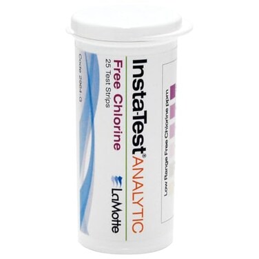 LaMotte Insta-Test 2964-G Chlorine Free Single Factor Test Strip, Low Range, 0-10ppm Range (Pack of 25