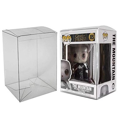 Viturio Plastic Box Protector Cases Compatible with Funko Pop! 6" Inch Vinyl (5 PackClear .50mm Thick