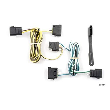 CURT 56020 Vehicle-Side Custom 4-Pin Trailer Wiring Harness for Select Ford E-Series E-150, E-250, E-350
