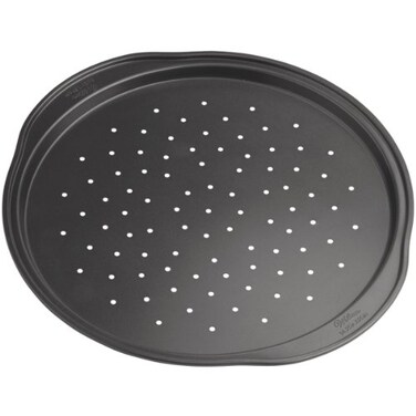 Wilton Gold Non-Stick 14 in Pizza Crisper, Warp-Resistant Bakeware, Made without PFAS, Packaging May Vary