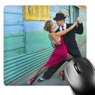 3dRose Argentina, Buenos Aires, La Boca. Tango Dancing, Sa01 Bja0004, Jaynes Gallery Mouse Pad (mp851991