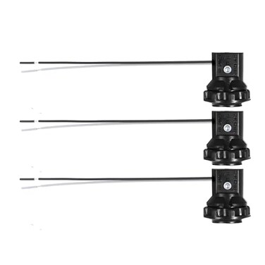 TWDRTDD Candelabra Base Lamp Holder Light Socket, Thread E12 Phenolic Socket with 6 Inch Wire Leads and Ring