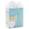 Hallmark 9" Medium Easter Gift Bag with Tissue Paper (Teal, Easter Bunnyfor Kids, Easter Baskets, Egg Hunts