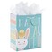 Hallmark 9" Medium Easter Gift Bag with Tissue Paper (Teal, Easter Bunnyfor Kids, Easter Baskets, Egg Hunts