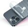 iyanzi For iPhone 12 Pro Back Screen Protector 3D Carbon Fiber Ultra Thin Protective Film-2 packs-Transparent