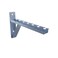 NavePoint Electro Zinc Plated Wire Mesh Cable Tray Bracket, Silver Steel, Triangle, Wall Mount, 300mm, 2 Pack