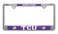 AMG Auto Emblems Officially Licensed Premium Shiny Chrome Metal License Plate Frame - Second Generation - Mascot Version (TCU